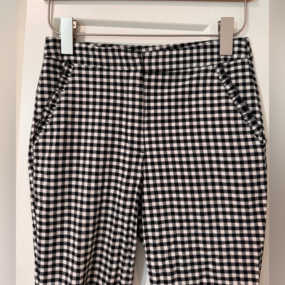 Zara Black and White Checkered Chinos - Picture 2 of 6